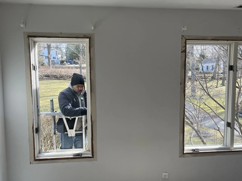 Beginning the window removal process